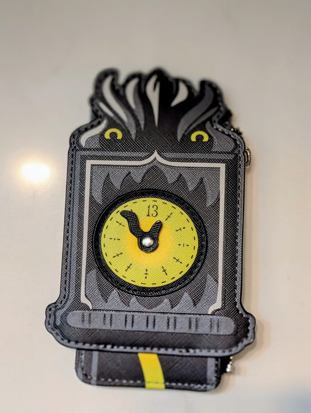 Loungefly Disney The Haunted Mansion Clock Glow-in-the-Dark Cardholder
